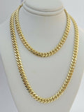 Real 14k Gold Chain 6mm Miami Cuban Link  Necklace 22 Inch Men Women REAL SOLID