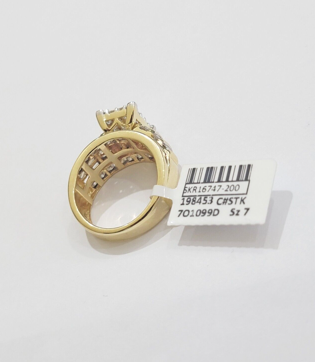 Real 14k Yellow Gold Diamond Ring 2CT Ladies Women Band Genuine, VALENTINE SALE