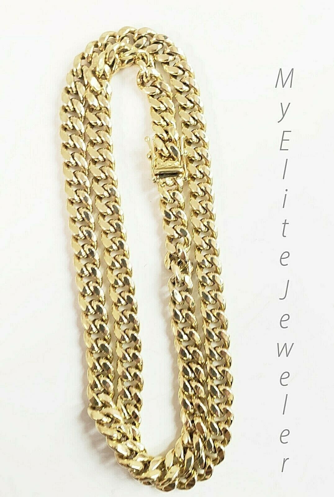 10K Gold Cuban Curb Chain 18 Inch 6 MM Box Lock Yellow Gold Strong, REAL