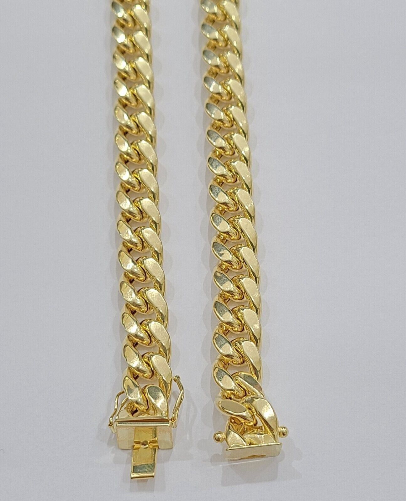 Real 10k Gold Chain Necklace 9mm 26 Inch Miami Cuban Link Strong Men's 10KT Gold