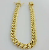 10k Yellow Gold Bracelet Miami Cuban Link 8" 8mm REAL 10 kt men & Women, STRONG