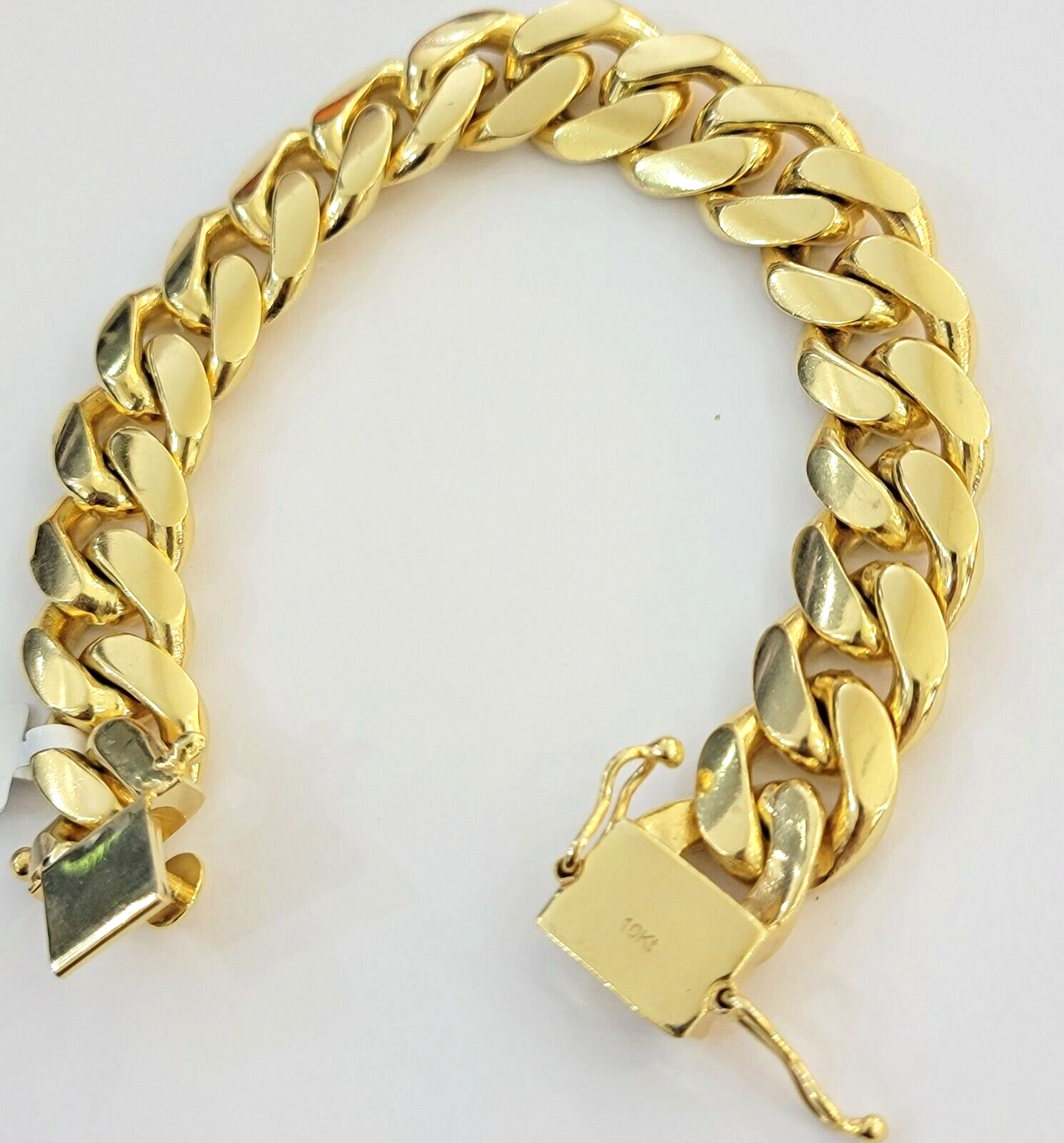 Real 10k Gold Bracelet 16mm 8 Inch Mens Miami Cuban Link STRONG SOLID THICK 10KT