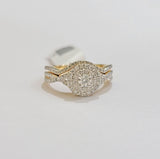 Real Diamond Ring band Set 14k Yellow Gold 0.75 Ct Natural Diamond Ladies