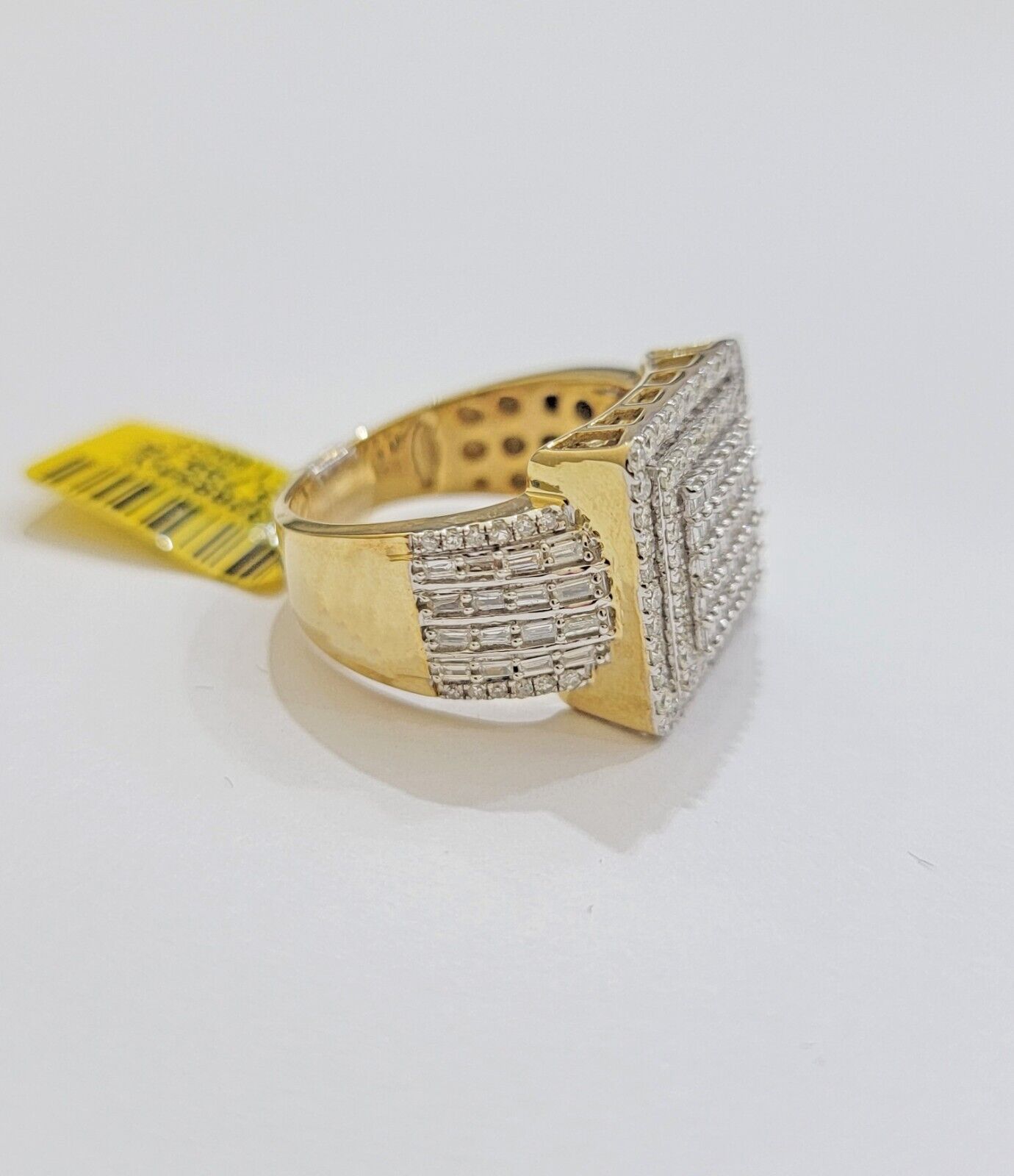 Real 10k Yellow Gold Diamond Mens Ring Size 10 1.60 CT Natural Diamonds ON SALE