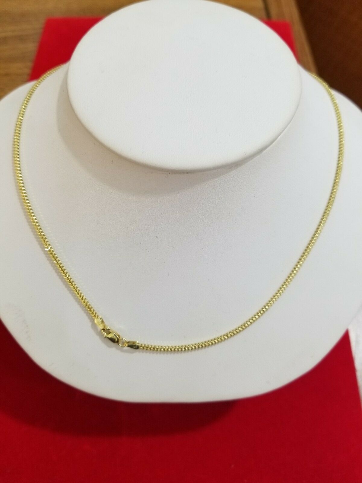 Ladies 10k Yellow Gold Necklace Franco Chain 16