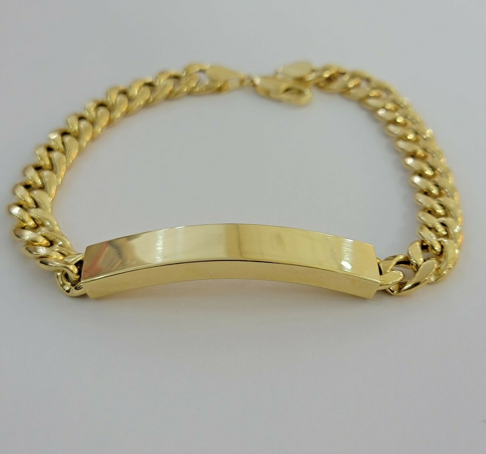 Real 10k Gold Bracelet Miami Cuban link 8