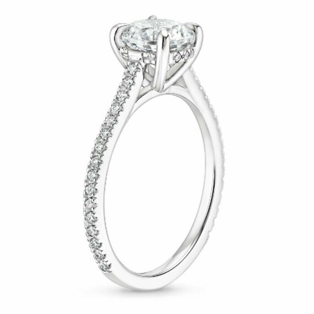 1.75 CT Diamond Solitaire 14k Gold Engagement Wedding Ladies Ring lab-created