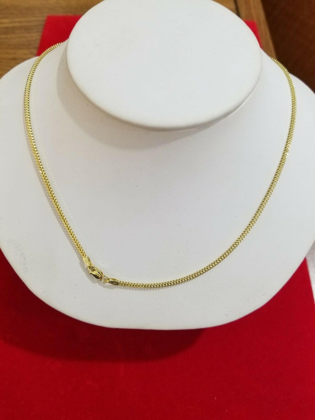 Ladies 10k Yellow Gold Necklace Franco Chain 16