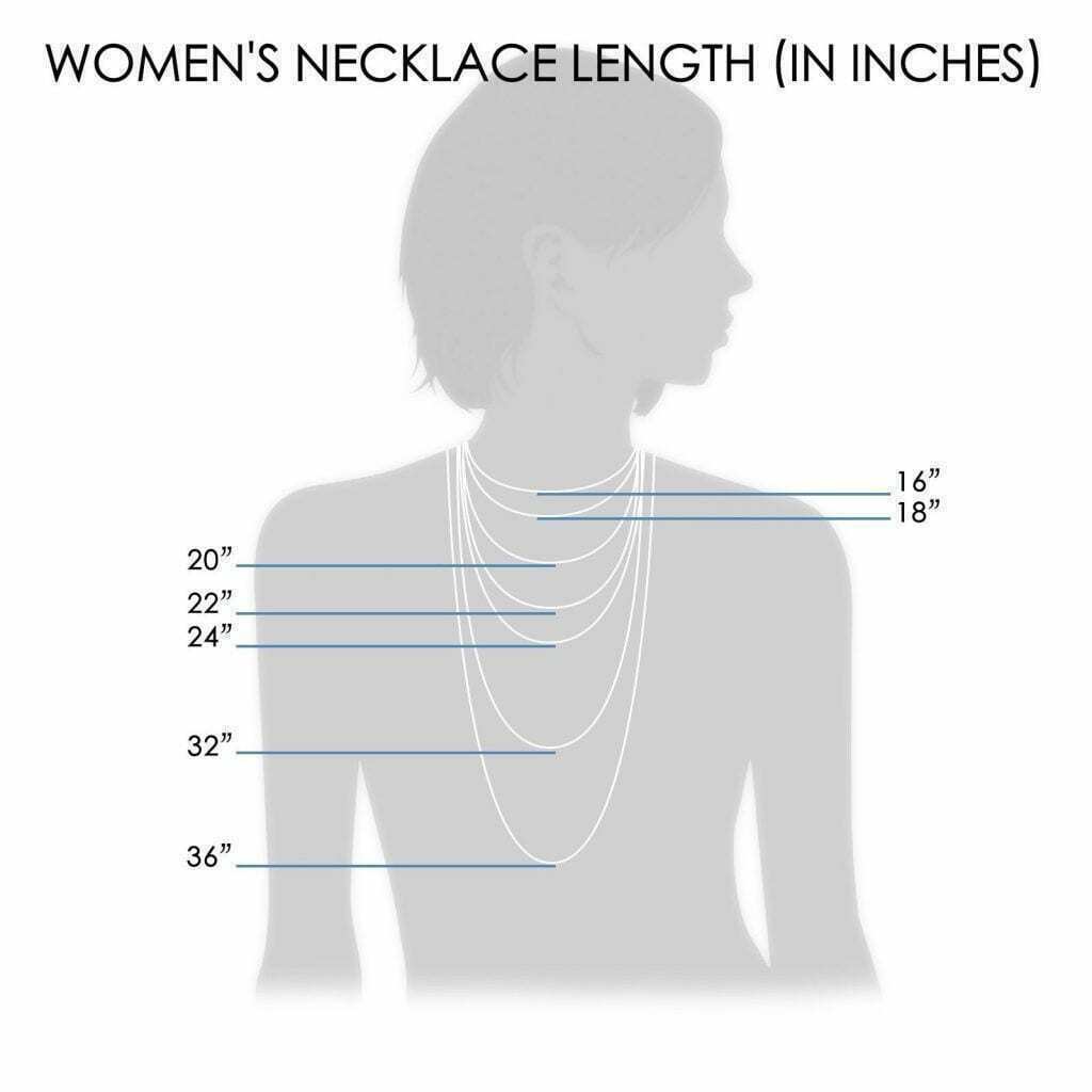 Necklace Size Chart - Choose the Right Men's Chain Length – Laie Jewelry