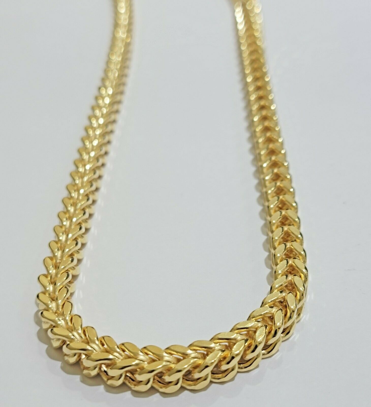 Real 10k Gold Franco Chain 7mm Necklace 26