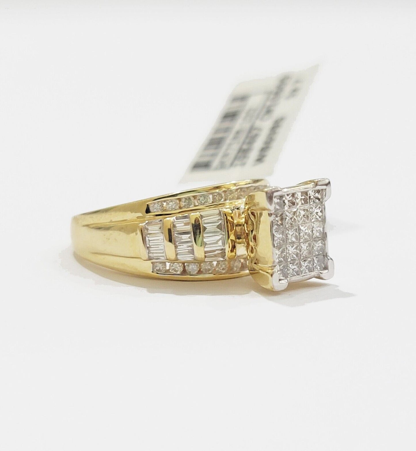 Real 14k Yellow Gold Diamond Ring 1 CT Diamond Ladies Women Band, VALENTINE SALE