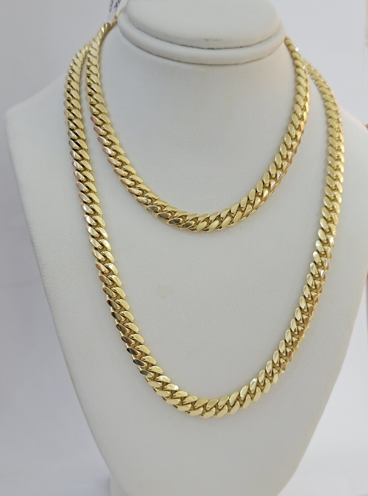 Solid 10k Gold Chain Miami Cuban Link Necklace 5-9mm 18-30" 10kt Men, Women REAL