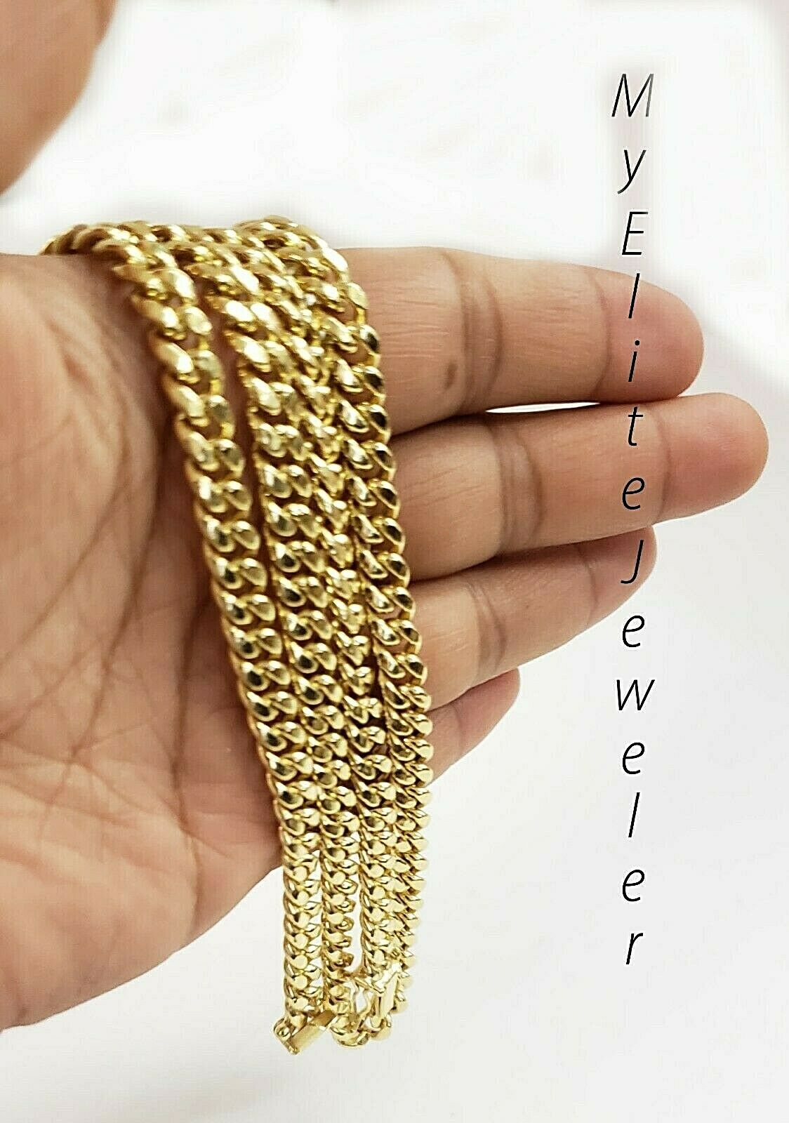 10K Gold Cuban Curb Chain 18 Inch 6 MM Box Lock Yellow Gold Strong, REAL