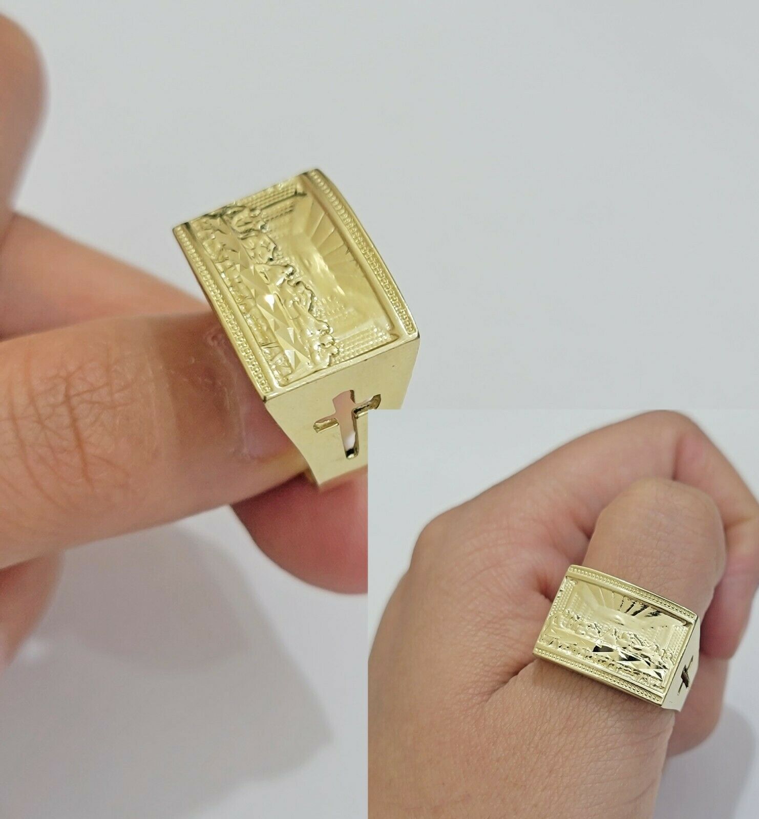 Solid Gold Men's Crown Ring with Diamonds | Lirys Jewelry – Liry's Jewelry