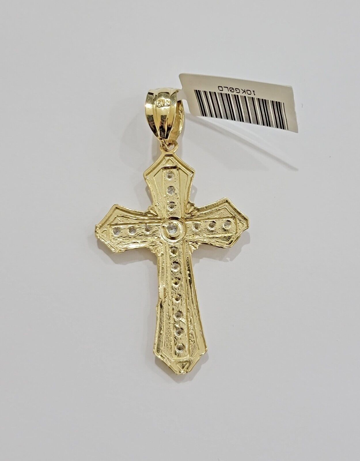 10k Yellow Gold Cross Charm pendant 2