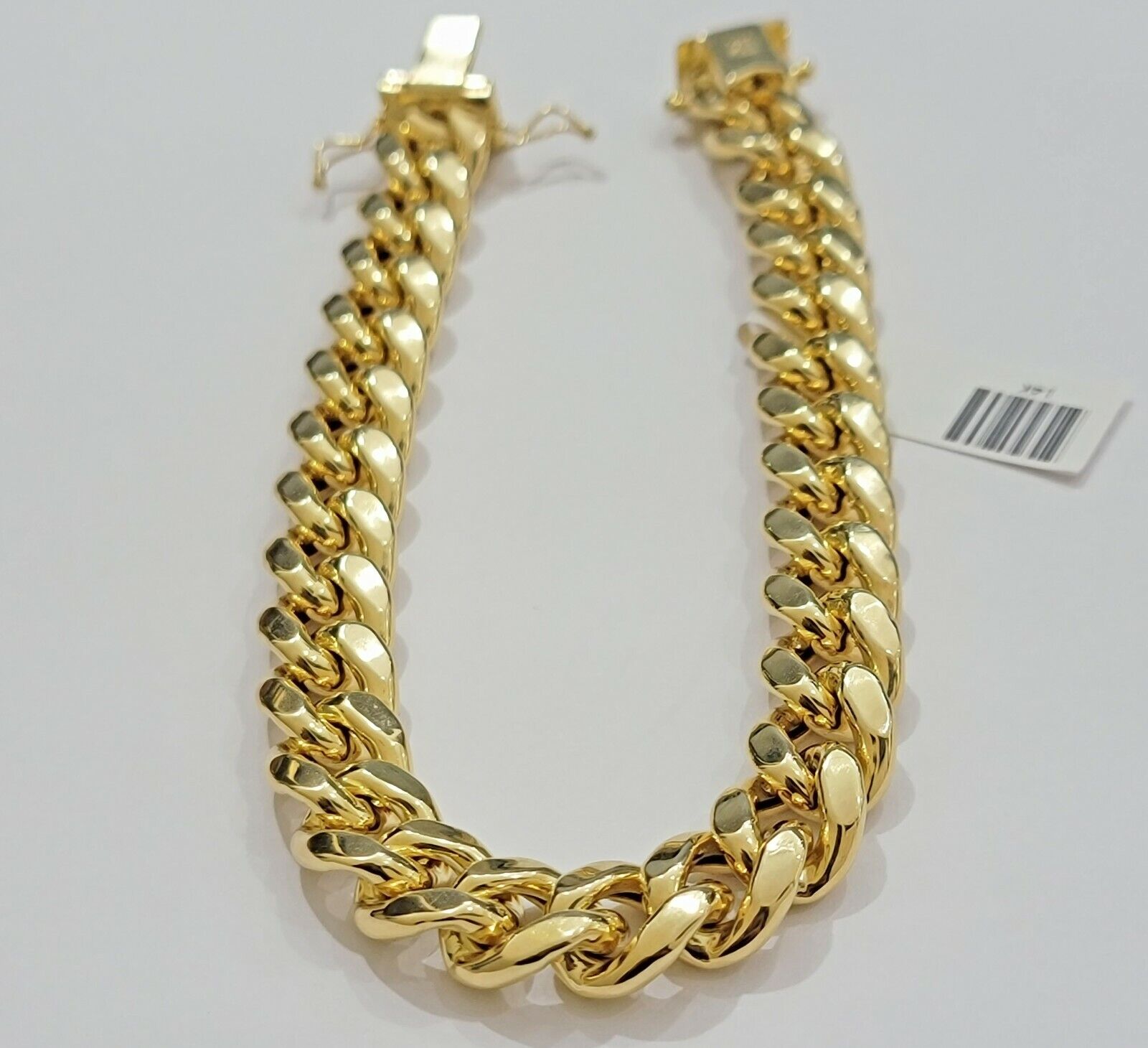 Real 14kt Gold Bracelet Miami Cuban Link 11mm 8.5