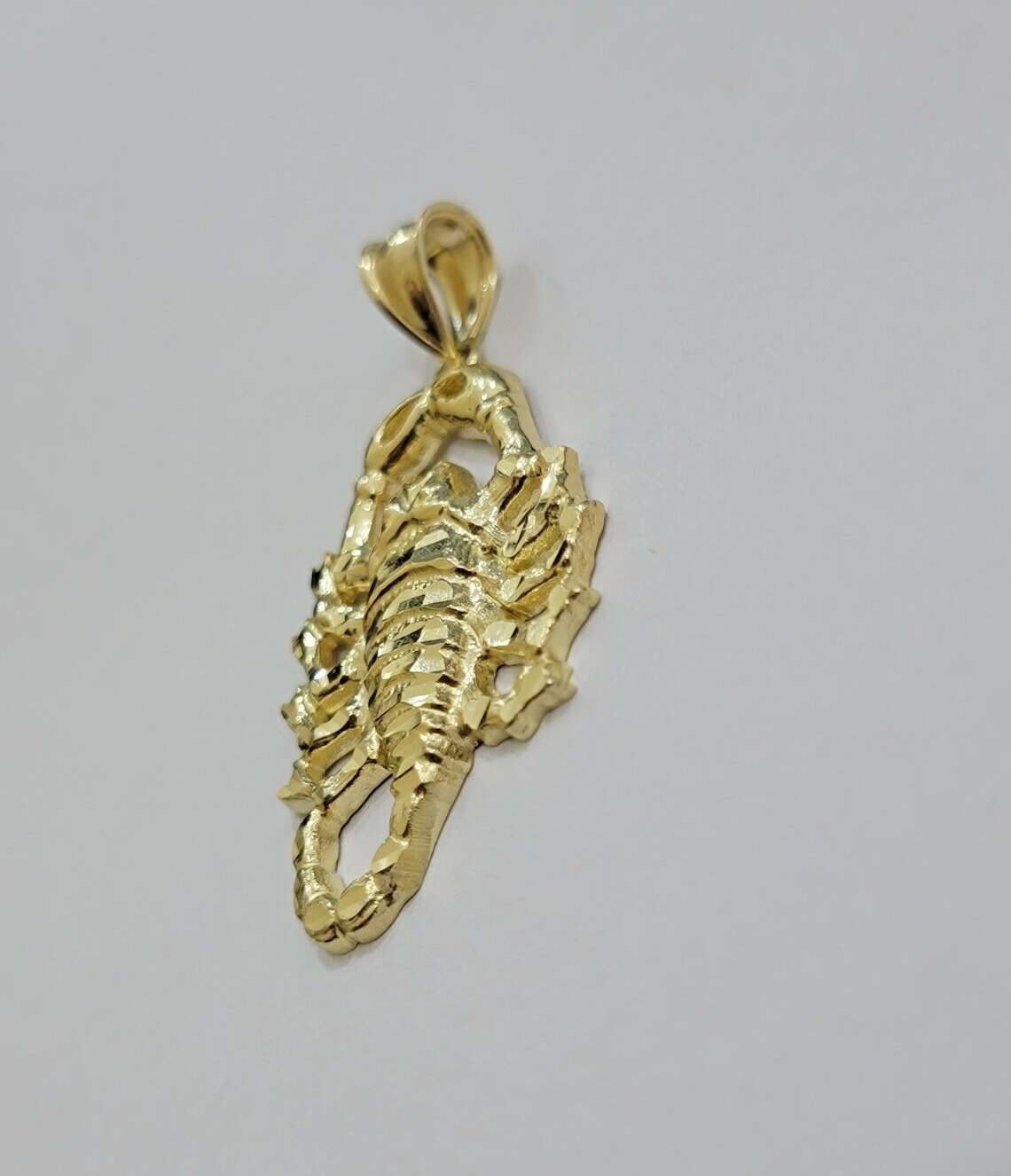 10k Scorpio Charm Pendant 1.8'' Real 10kt Yellow Gold For Chain & Necklace SALE