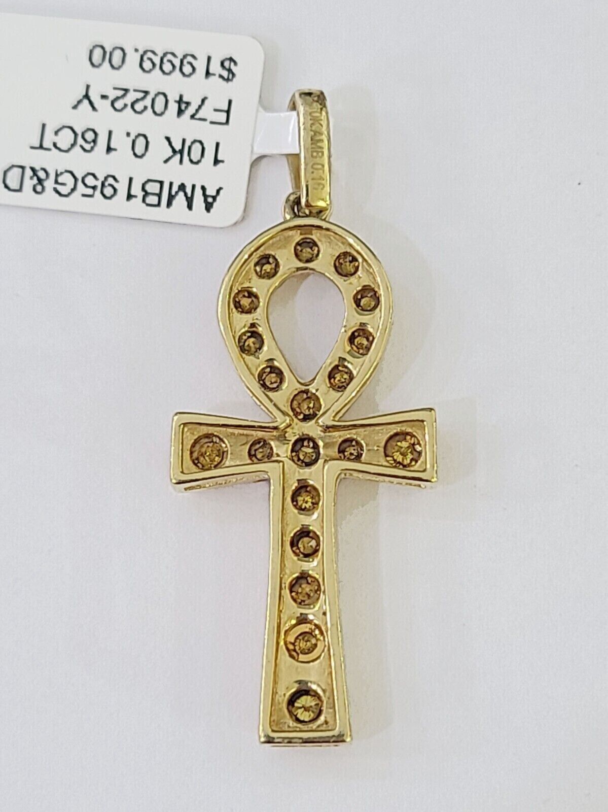 Mens gold on sale ankh pendant