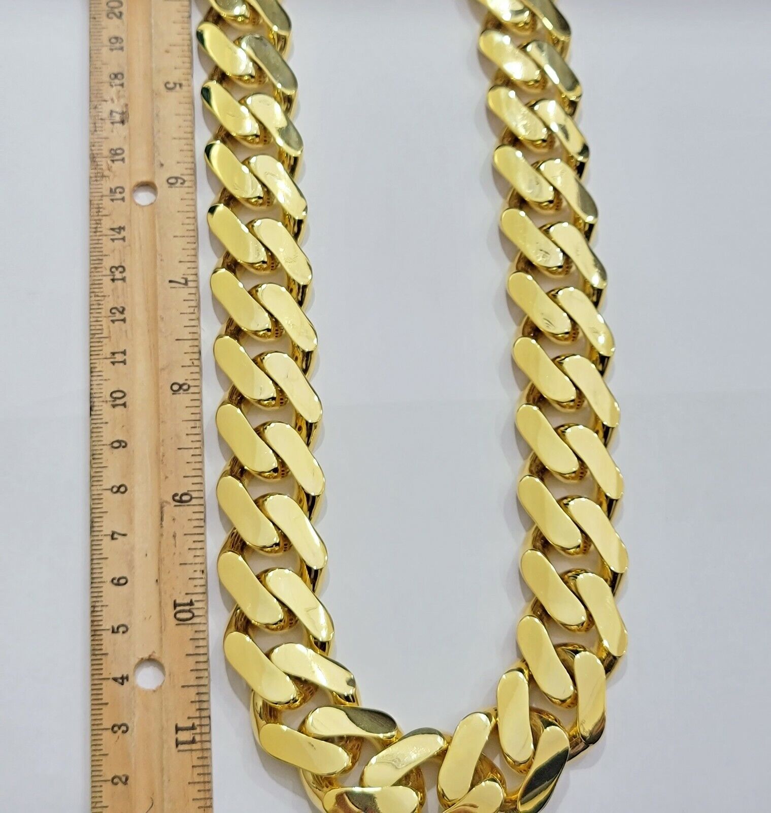 Real 10k Gold Chain Miami Cuban Royal Link 24mm Thick 30