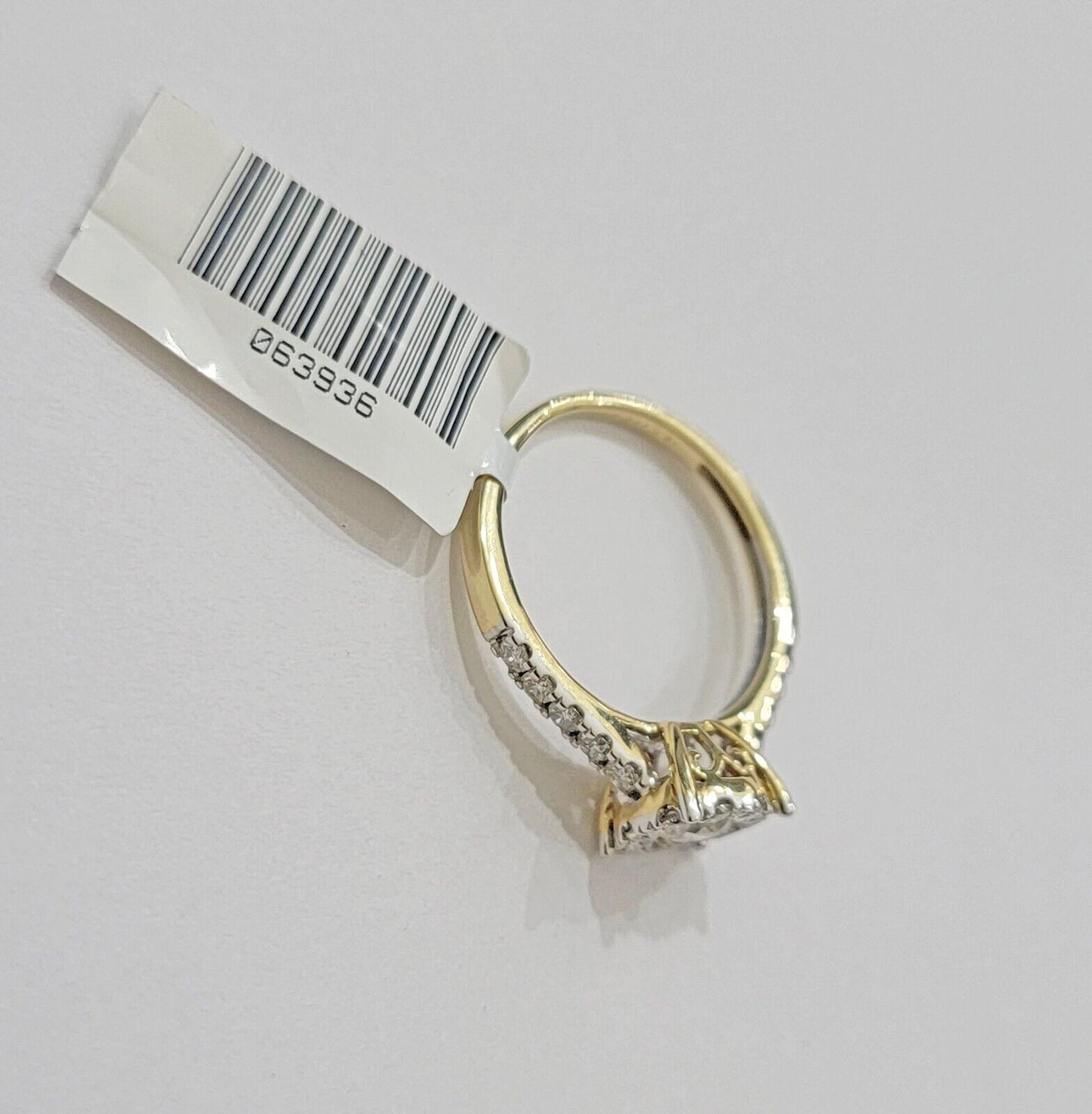 14k Yellow Gold Ladies Diamond Ring Wedding Engagement Women Solid Band REAL