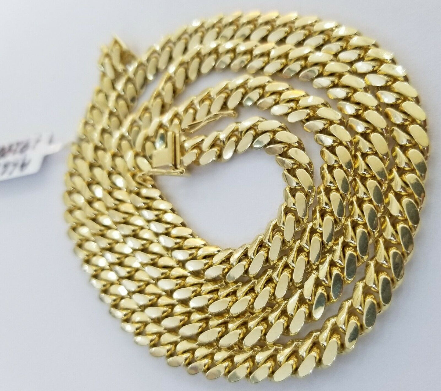 Real 14k Gold Chain Solid Necklace 26" 6mm Miami Cuban Link Solid 14kt Yellow