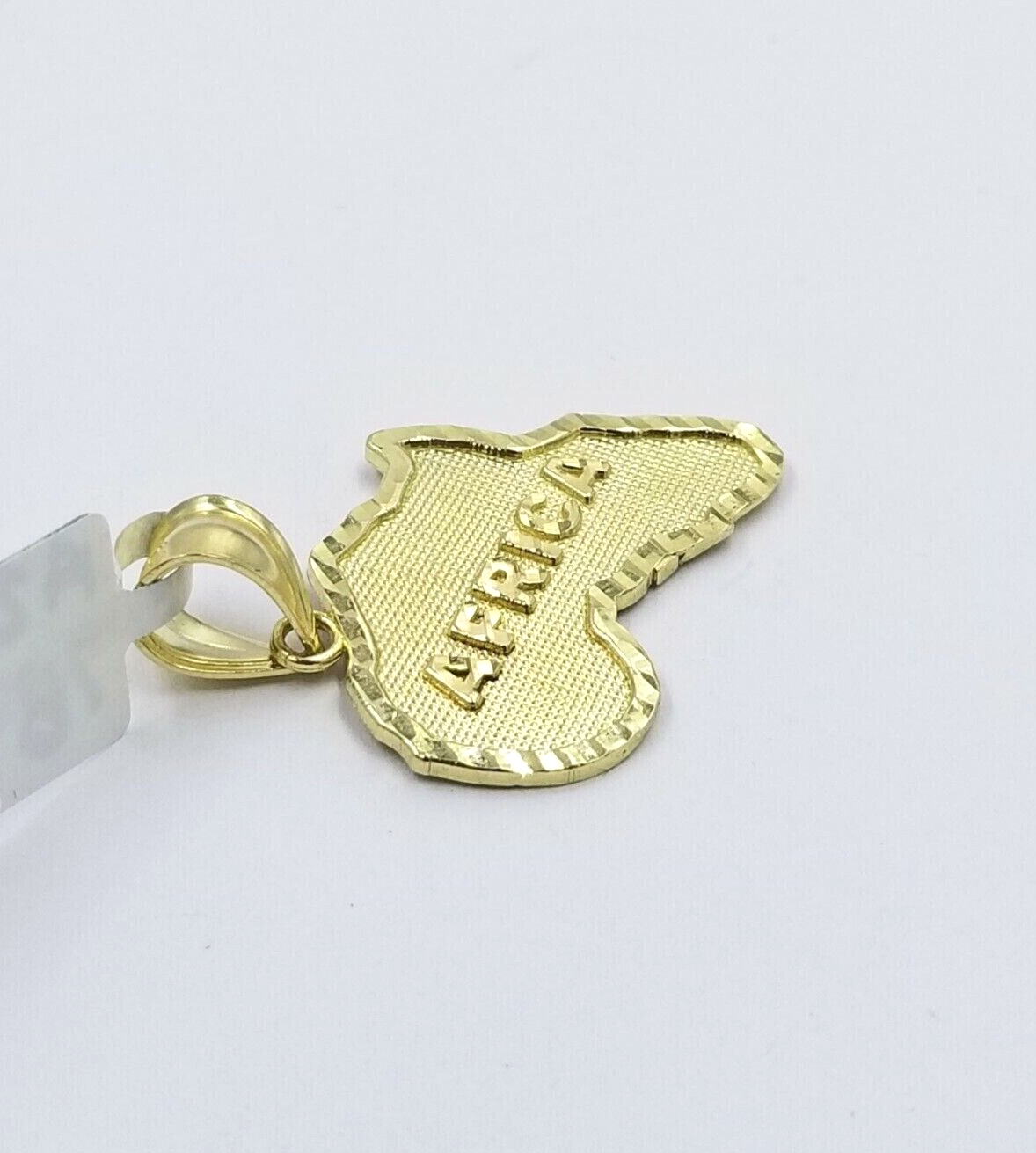 10k Yellow Gold Charm Africa Continent Pendant Mens REAL 10KT With FREE SHIPPING